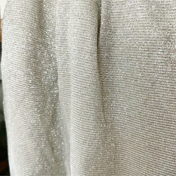 NWT The Native One Metallic Gray Groovy Shine Trouser Pants w/ Pockets Sz Small - Picture 2 of 9